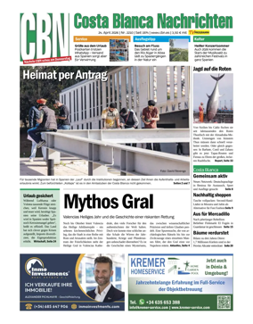 Cover of Costa Blanca Nachrichten