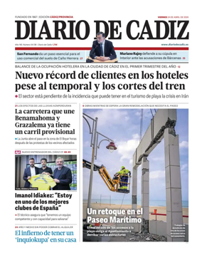 Cover of Diario de Cadiz