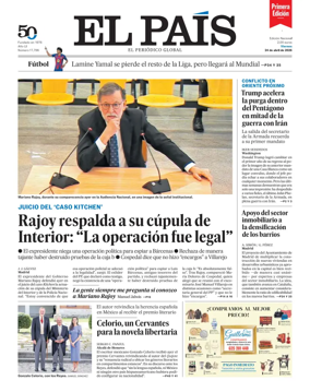Cover of EL PAIS primera edicion