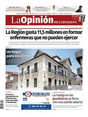 Cover of La Opinion de Murcia (Cartagena)
