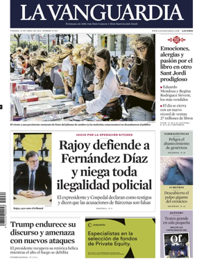 Cover of La Vanguardia (1st Edition)