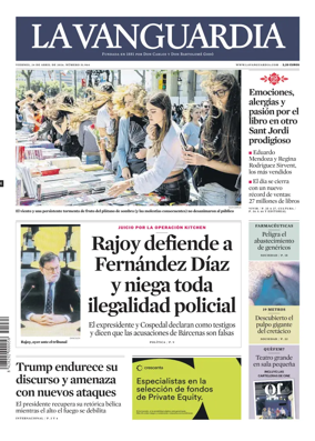 Cover of La Vanguardia