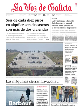 Cover of La Voz de Galicia (Arousa)