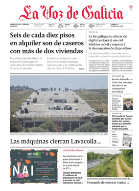 Cover of La Voz de Galicia (Deza)