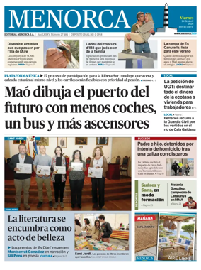 Cover of Menorca Diario Insular