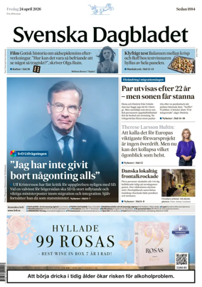 Cover of Svenska Dagbladet