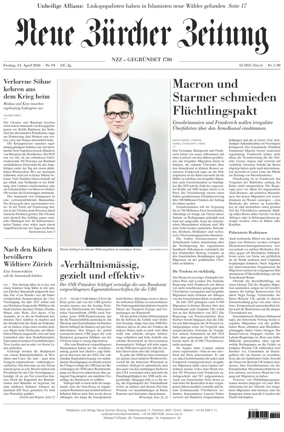 Cover of Neue Zurcher Zeitung