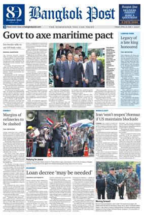 Cover of Bangkok Post