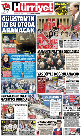 Cover of Hurriyet
