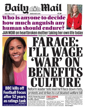 Cover of Daily Mail