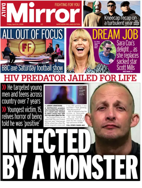 Cover of Daily Mirror (Northern Ireland)