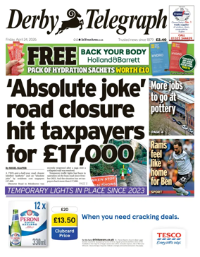 Cover of Derby Telegraph