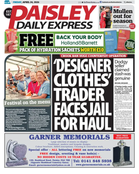 Cover of Paisley Daily Express