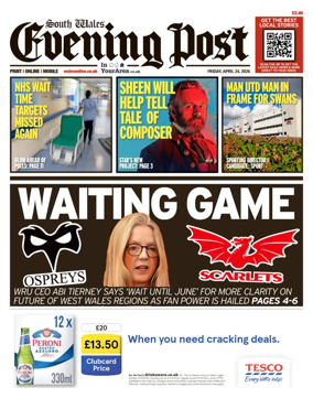 Cover of South Wales Evening Post