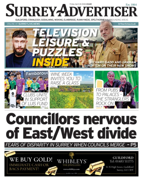 Cover of Surrey Advertiser