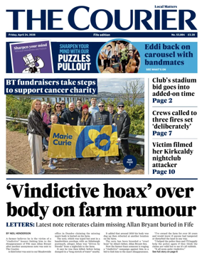 Cover of The Courier & Advertiser (Fife Edition)