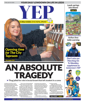 Cover of Yorkshire Evening Post