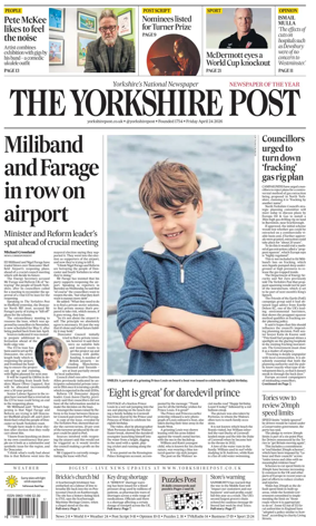 Cover of Yorkshire Post