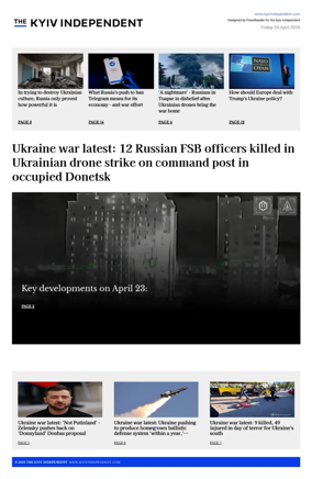 Cover of The Kyiv Independent