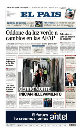 Cover of El Pais (Uruguay)