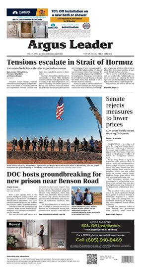 Cover of Argus Leader