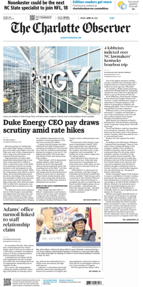 Cover of The Charlotte Observer