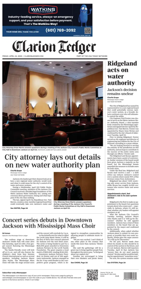 Cover of Clarion Ledger