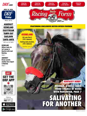 Cover of Daily Racing Form National Digital Edition
