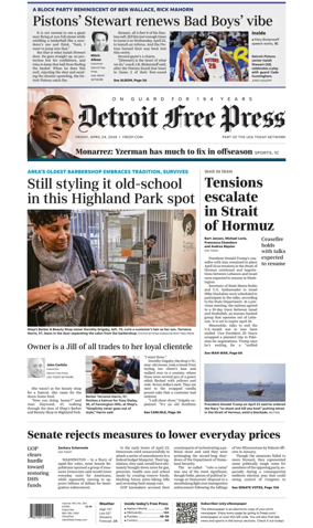 Cover of Detroit Free Press