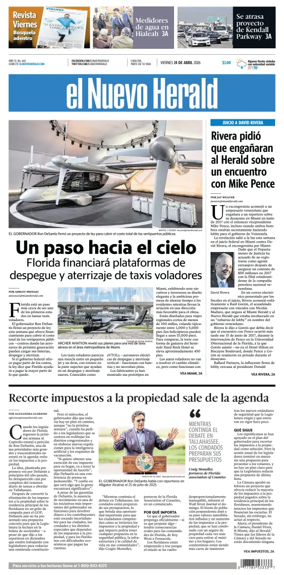 Cover of El Nuevo Herald