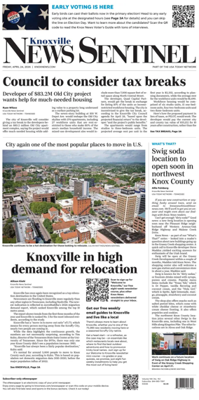 Cover of Knoxville News Sentinel