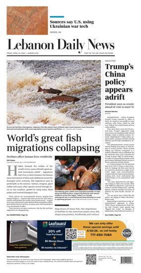 Cover of Lebanon Daily News