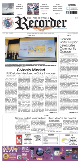Cover of Porterville Recorder