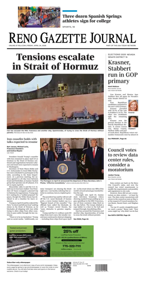 Cover of Reno Gazette Journal