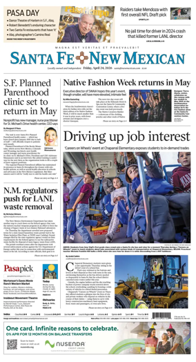 Cover of Santa Fe New Mexican