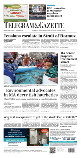 Cover of Telegram & Gazette
