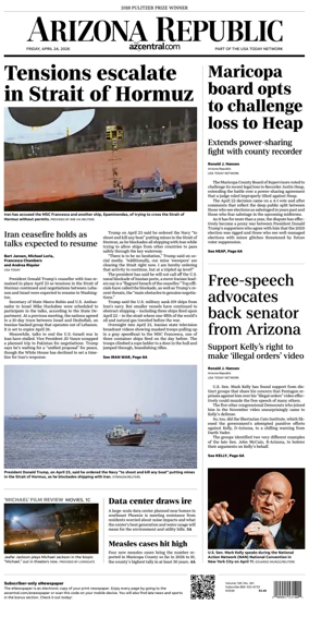 Cover of The Arizona Republic