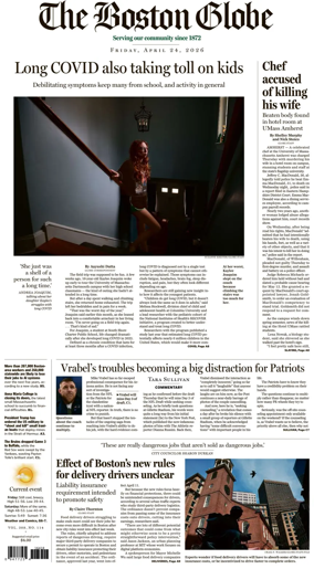 Cover of The Boston Globe
