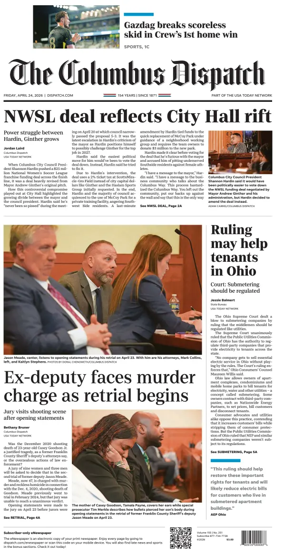 Cover of The Columbus Dispatch