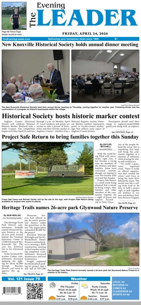 Cover of The Evening Leader