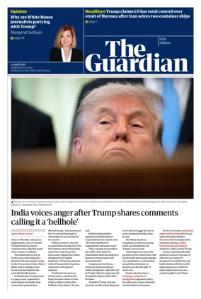 Cover of The Guardian (USA)