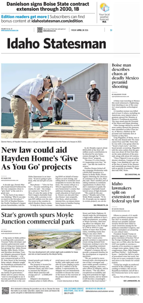 Cover of The Idaho Statesman