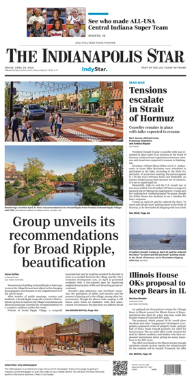 Cover of The Indianapolis Star