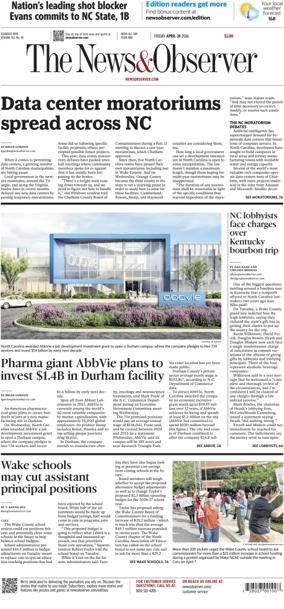 Cover of The News & Observer