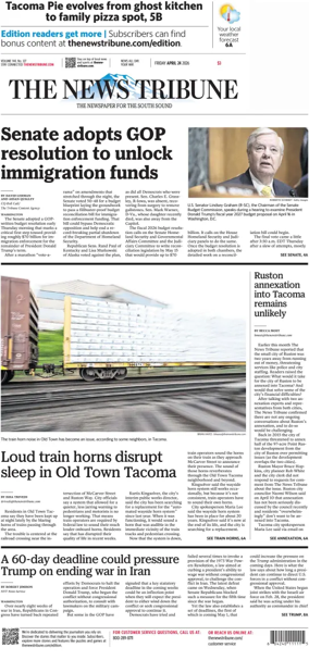 Cover of The News Tribune