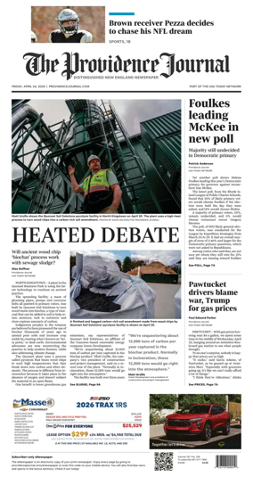 Cover of The Providence Journal