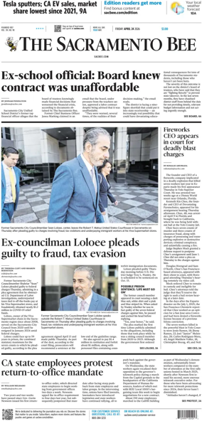 Cover of The Sacramento Bee