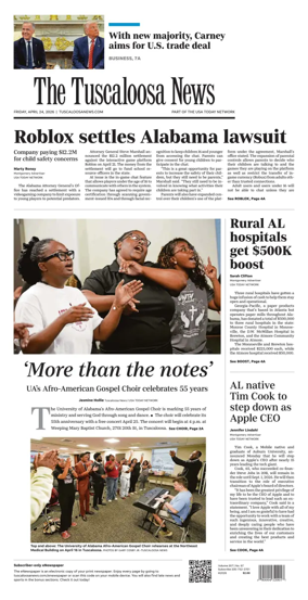 Cover of The Tuscaloosa News