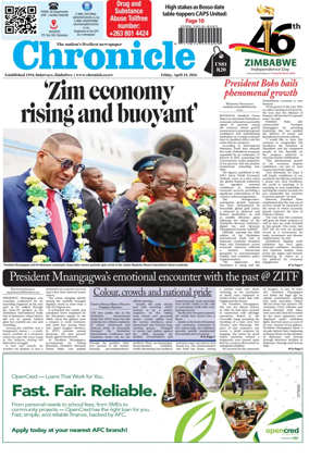 Cover of Chronicle (Zimbabwe)