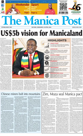 Cover of The Manica Post